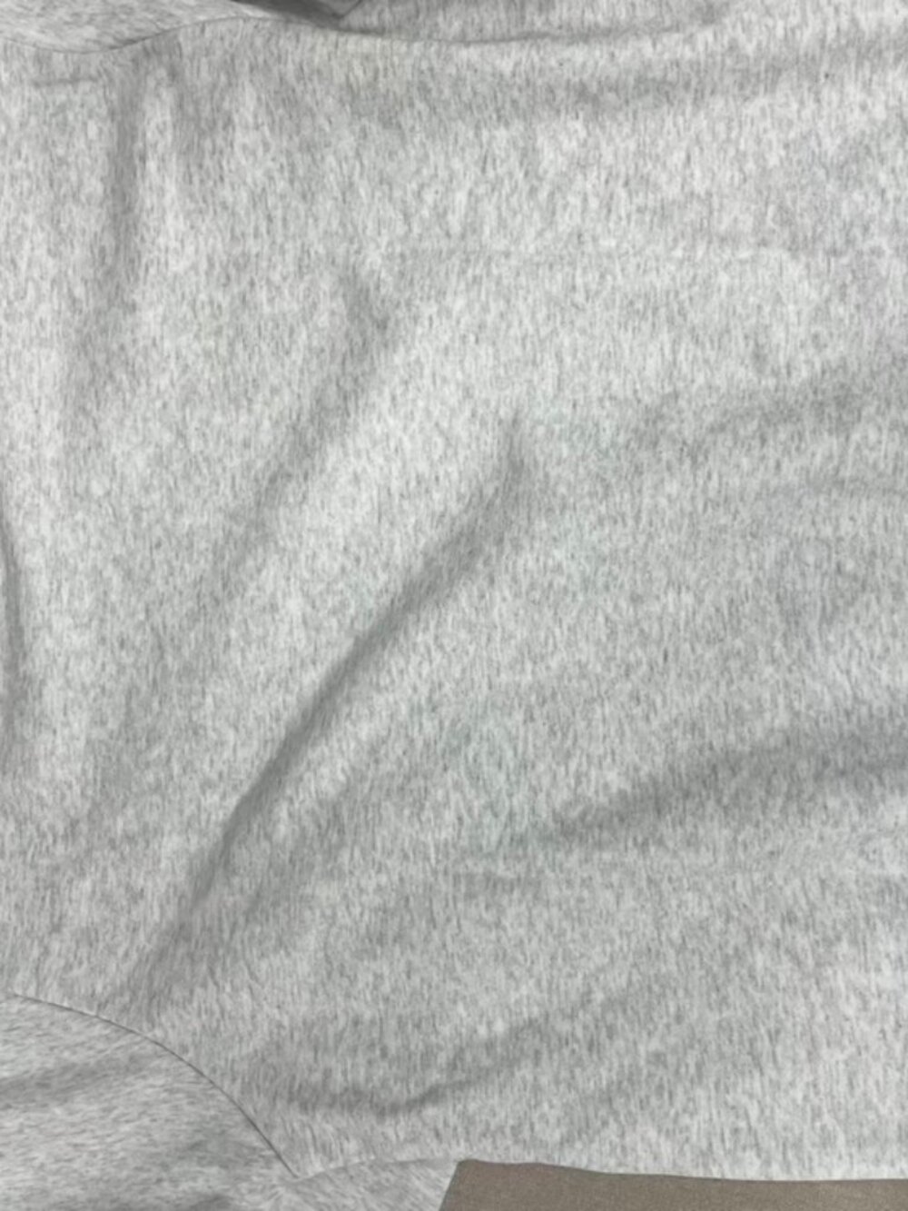 PARKE Mock Neck Sweatshirt Heather Gray Embroidered Flag Logo - Picture 5 of 8